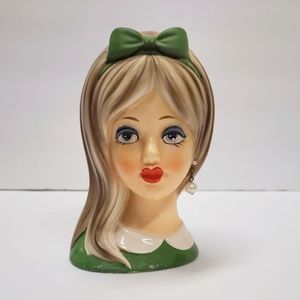 1950s Napco Teen Glamour Girl Head Vase